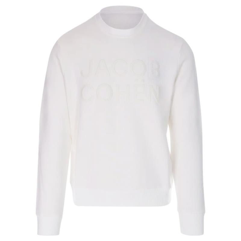 Jacob Cohen White Cotton Sweater L