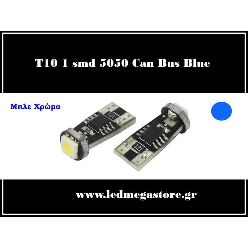 T10 Can Bus με 1 SMD 5050 Μπλέ 04642