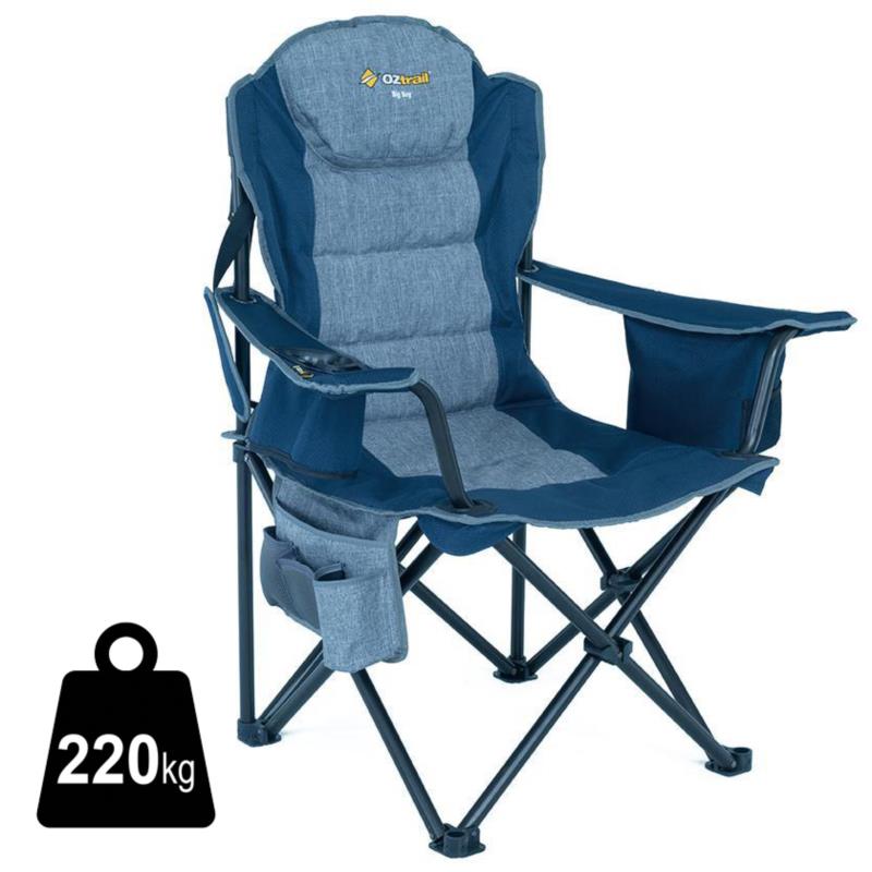 Καρέκλα Camping OZTRAIL BIG BOY Σκούρο Μπλε Ύφασμα/Μέταλλο 98x61x105cm