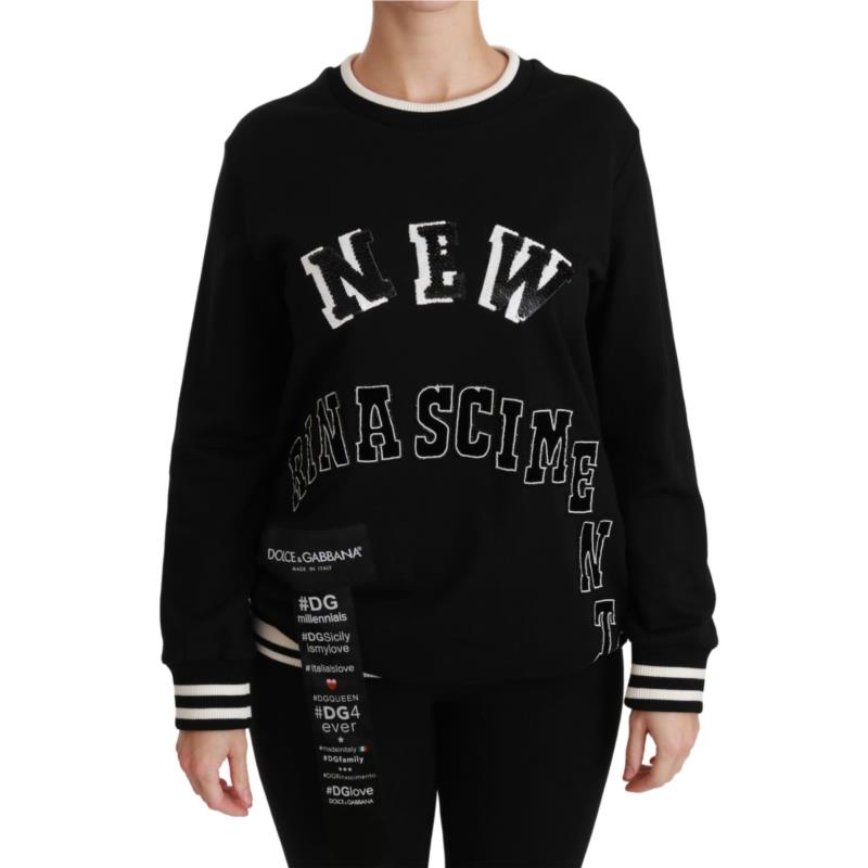 Dolce & Gabbana Black Rinascimento #DGmillennials Sweater IT42