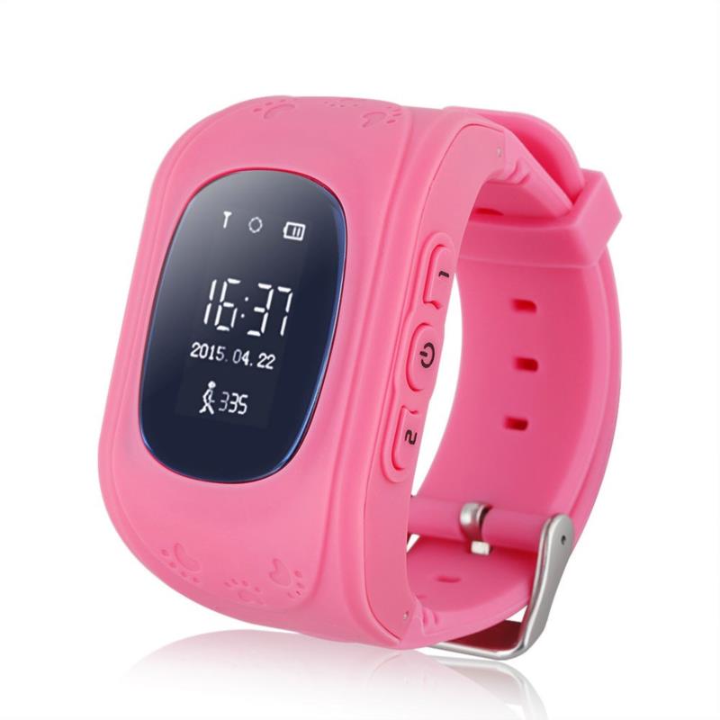 GPS Tracker Παιδικό ρολόι χειρός Q50, SOS-Βηματομετρητής, Pink AK-Q50-PK