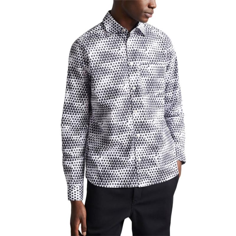 HUNDON TILE PRINT SHIRT MEN TED BAKER