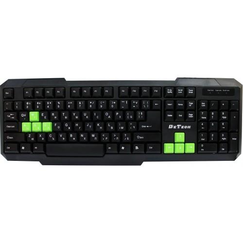 Keyboard DeTech KB331S USB, Cyrillic, Black - 6036 6036