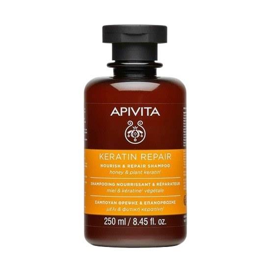APIVITA Keratin Repair Σαμπουάν Θρέψης & Επανόρθωσης για Ξηρά Ταλαιπωρημένα Μαλλιά 250ml
