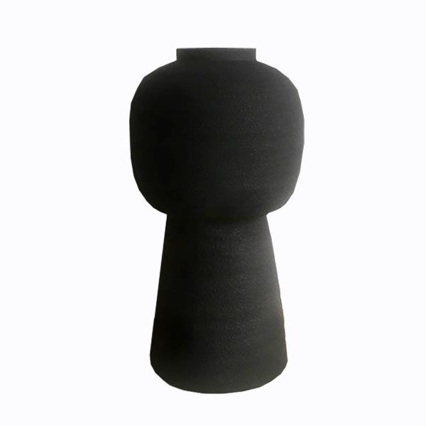 Βάζο Κεραμικό Μαύρο Art Et Lumiere Φ21,5x50εκ. 25011 (Υλικό: Κεραμικό, Χρώμα: Μαύρο) - Art Et Lumiere - lumiere_25011
