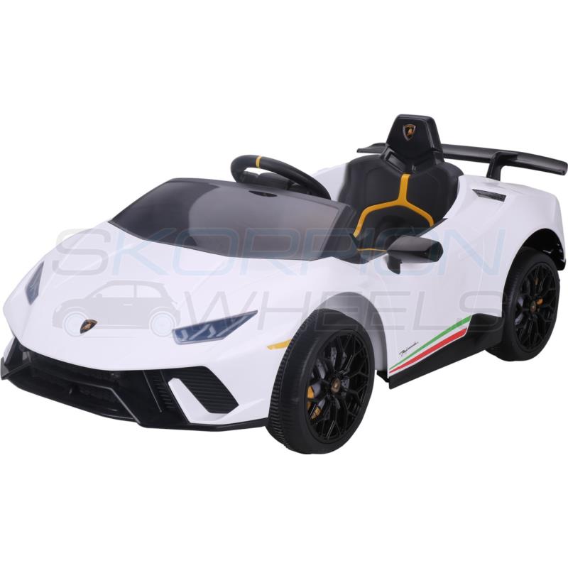 Ηλεκτροκινητο Lamborghini Huracan Original 12V Λευκο | Skorpion Wheels - 5246030