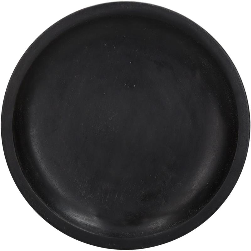 Διακοσμητική Πιατέλα Ξύλινη Μαύρη ARTE LIBRE 30,5x30,5x2,5εκ. 05150076 (Υλικό: Ξύλο, Χρώμα: Μαύρο) - ARTELIBRE - 05150076