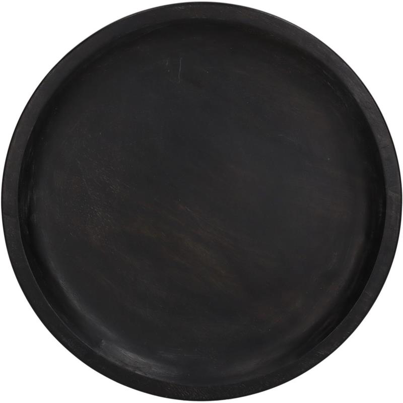 Διακοσμητική Πιατέλα Ξύλινη Μαύρη ARTE LIBRE 25,4x25,4x2,5εκ. 05150077 (Υλικό: Ξύλο, Χρώμα: Καφέ) - ARTELIBRE - 05150077