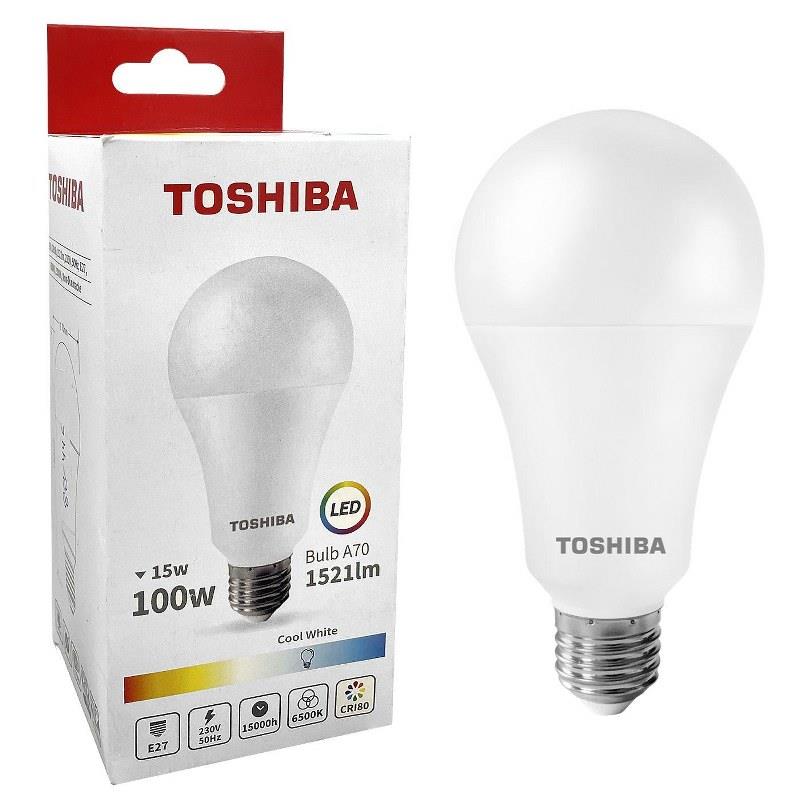 Λάμπα Led A70 15W E27 Ψυχρό Φως Toshiba 88-446 - TOSHIBA - 88-446