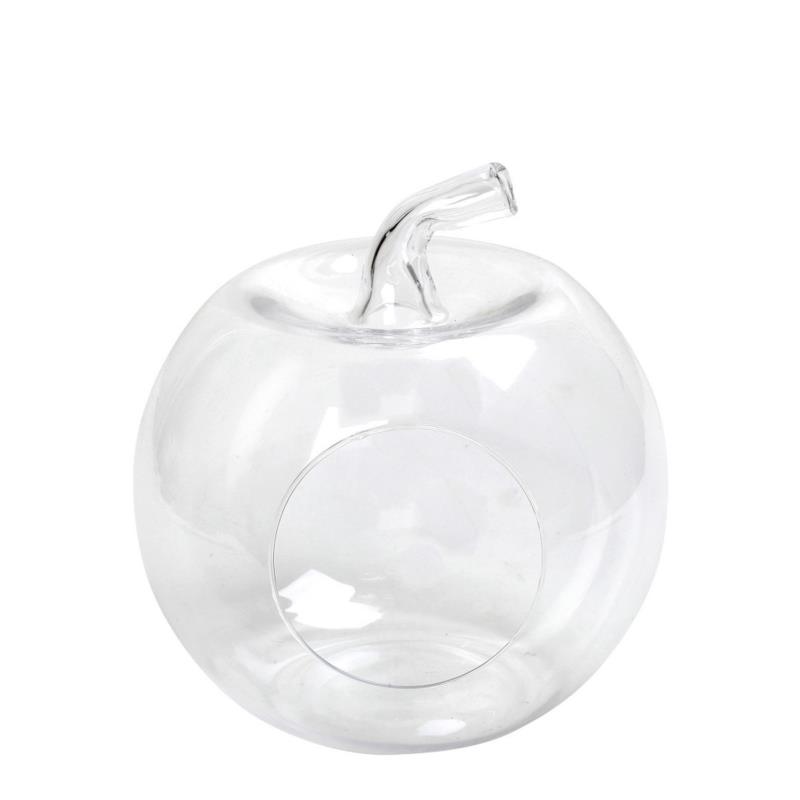 Διακοσμητική Γυάλα Μήλο ESPIEL 31x31εκ. ORT254 (Υλικό: Γυαλί, Χρώμα: Διάφανο ) - ESPIEL - ORT254
