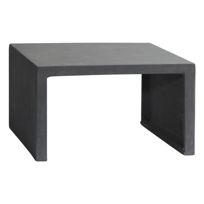 Τραπέζι CONCRETE Σαλονιού Grey Τσιμέντο 80x80cm