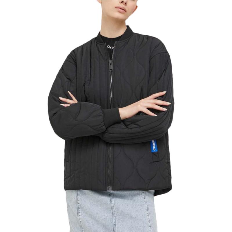 QUILTED LINE RELAXED FIT JACKET WOMEN KARL LAGERFELD