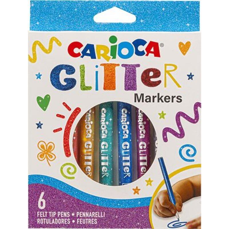 Carioca Μαρκαδόροι Glitter 6Τμχ (239.421908)