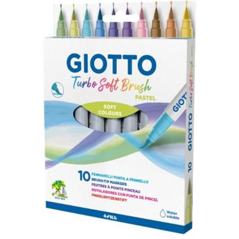 Giotto Μαρκαδόροι Πινέλο Turbo Soft Pastel 10Τμχ (426900)