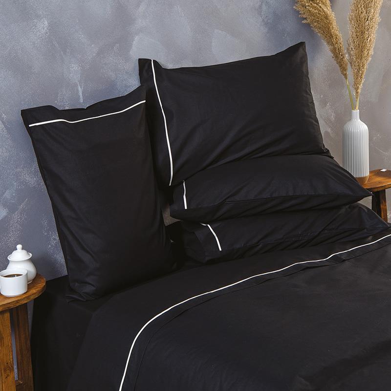 Σεντόνια Υπέρδιπλα (Σετ) 240X260 Sb Home Ios Black Χωρίς Λάστιχο (240x260)