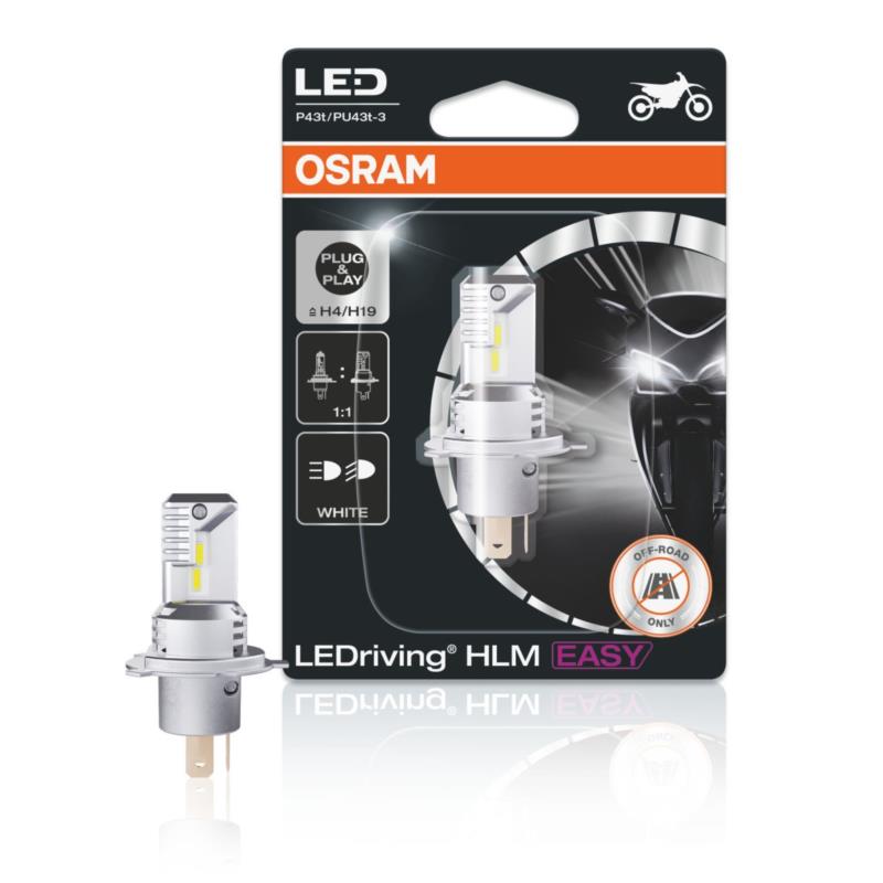 LEDriving HL EASY H4/H19 12V 18.7W/19W P43t/PU43t-3 6000K White 1τμχ. OSRAM