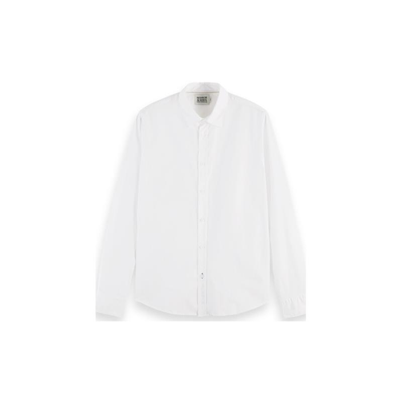 Πουκάμισο με μακριά μανίκια Scotch & Soda SOLID SLIM FIT SHIRT MEN SCOTCH SODA