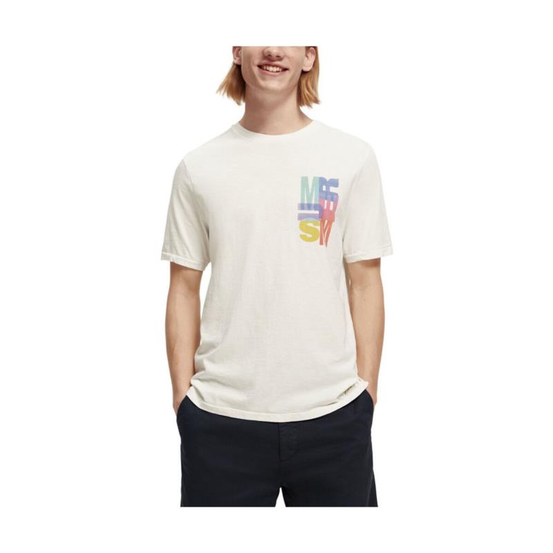 T-shirt με κοντά μανίκια Scotch & Soda SUMMER ARTWORK T-SHIRT MEN SCOTCH SODA