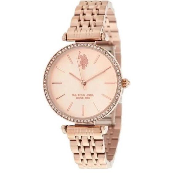 U.S. POLO Eleonore Crystal - USP8167RG, Rose Gold case with Stainless Steel Bracelet
