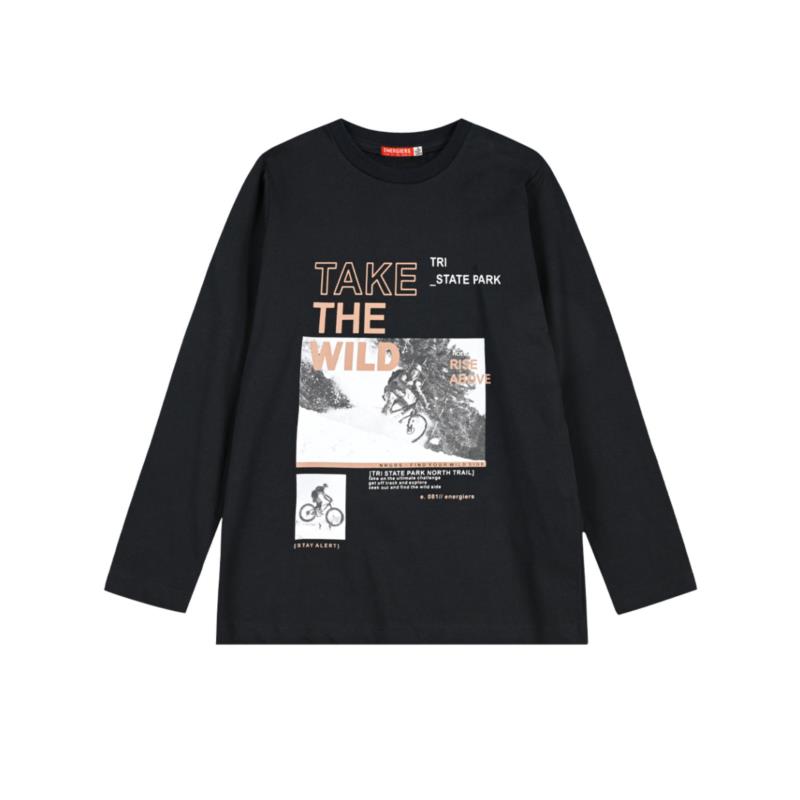 Energiers Βαμβακερή μπλούζα με τύπωμα για αγόρι ΜΑΥΡΟ 13-123020-5