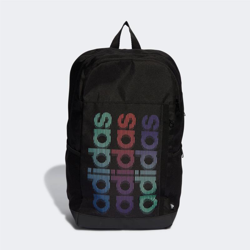 ADIDAS MOTION LINEAR GRAPHIC BACKPACK ΜΑΥΡΟ
