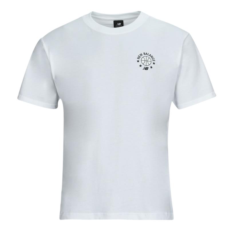 T-shirt με κοντά μανίκια New Balance MT33582-WT