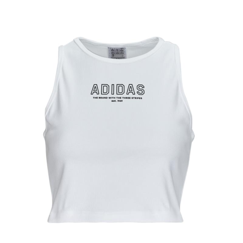 T-shirt με κοντά μανίκια adidas Crop Top WHITE