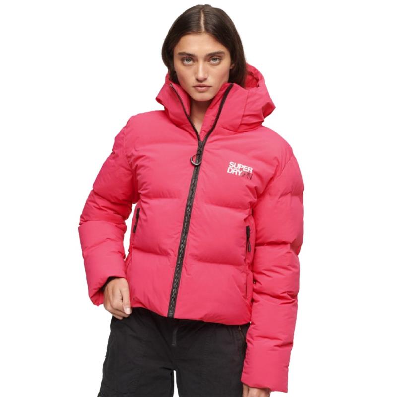 SUPERDRY HOODED BOXY PUFFER JACKET WS311730A-N4T Κόκκινο