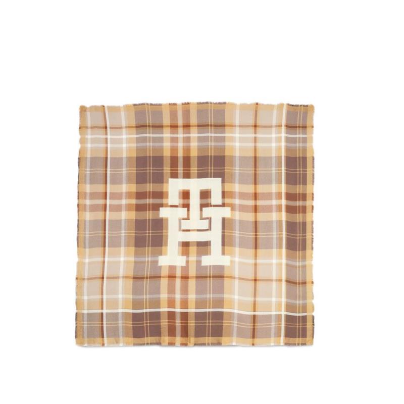 CHECK LARGE SQUARE SCARF WOMEN TOMMY HILFIGER