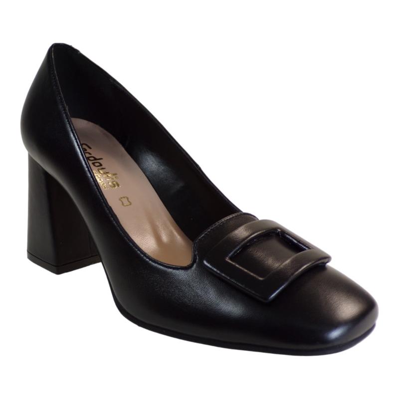 Fardoulis Shoes Γυναικεία Παπούτσια Γόβες 745-03 Μαύρο Δέρμα
