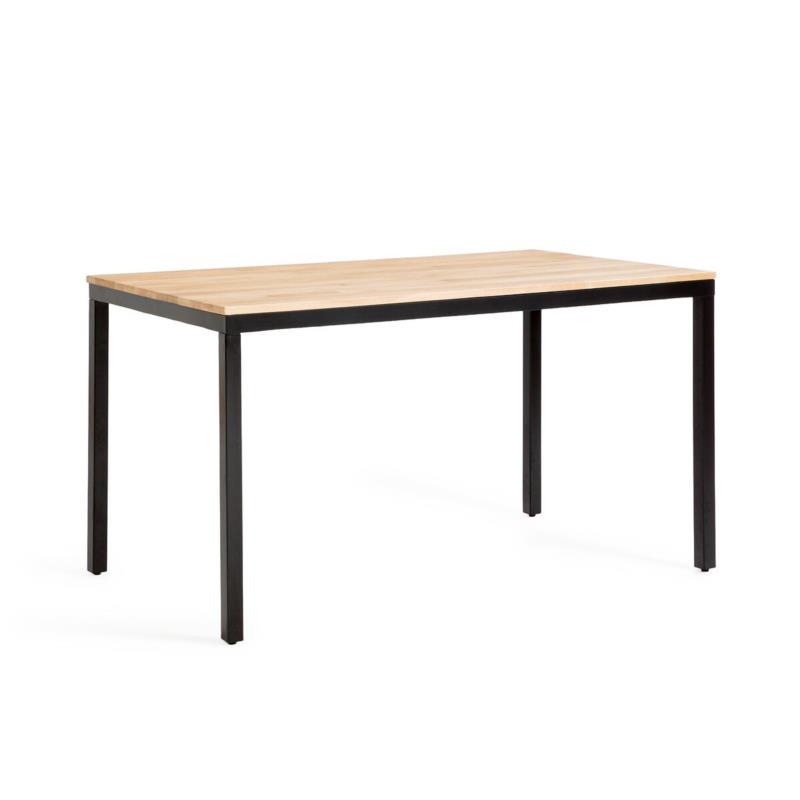 Ορθογώνιο τραπέζι 4 6 ατόμων από ξύλο δρυ Μ80xΠ140xΥ75cm