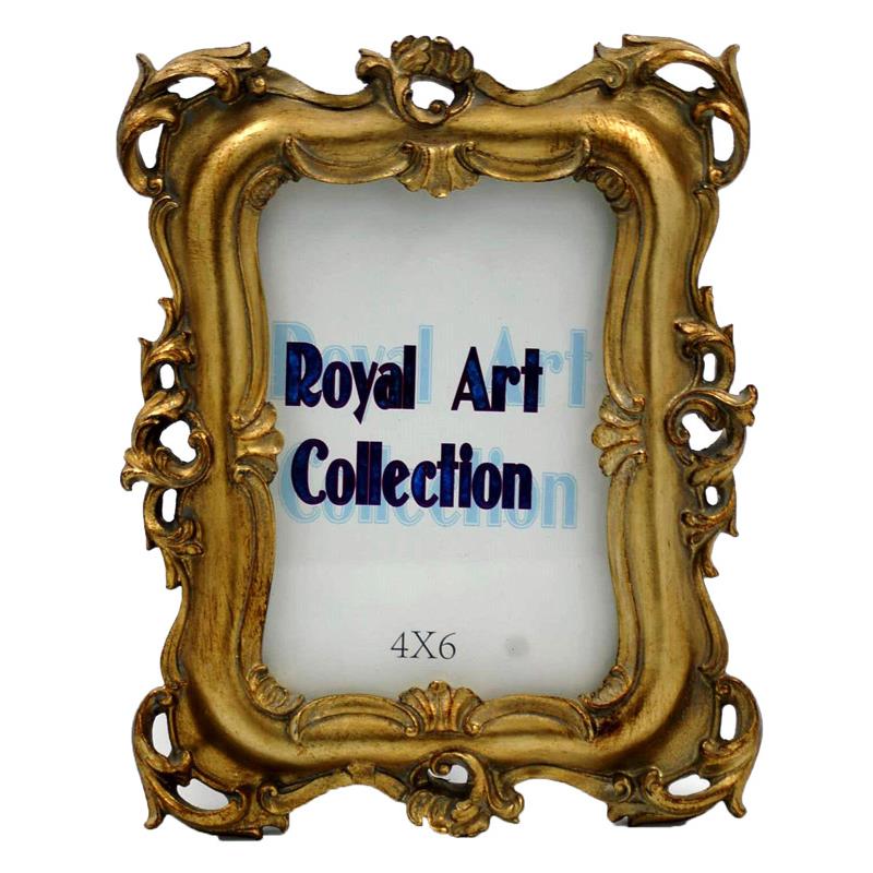 Κορνίζα Χειροποίητη Αντικέ Πολυεστερική Πατίνα Χρυσή Royal Art 10x15εκ. YUA2/61/46GL (Χρώμα: Χρυσό , Υλικό: Πολυεστερικό) - Royal Art Collection - YUA2/61/46GL