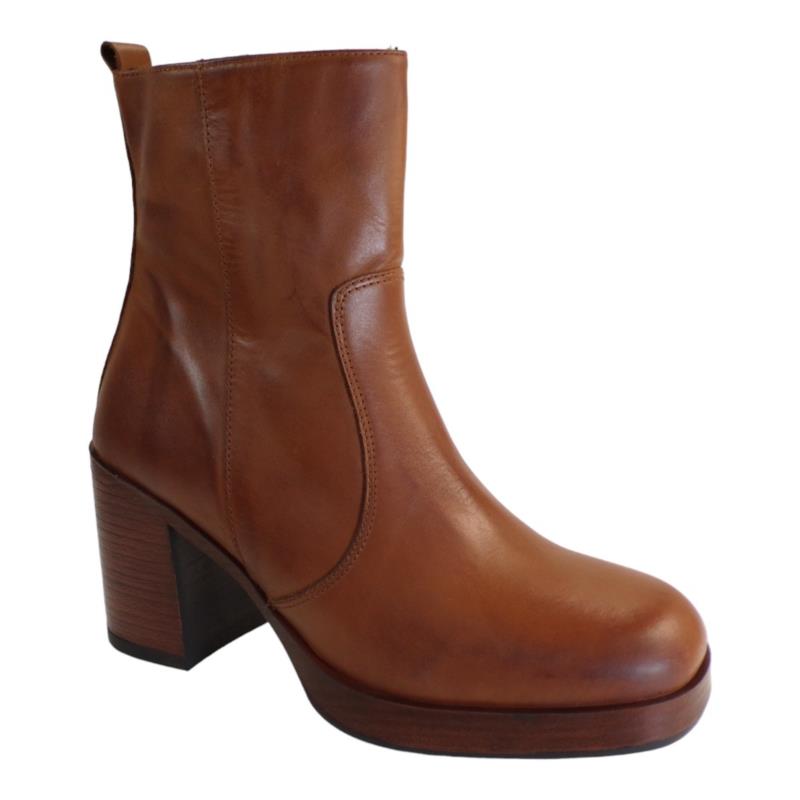 Commanchero Γυναικεία Παπούτσια Μποτάκια 51065-726 Ταμπά Δέρμα