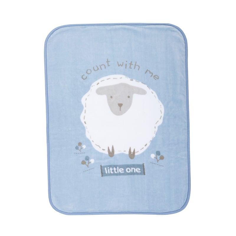 Κουβέρτα Βελουτέ Κούνιας 100X140 Nef Nef Sweet Sheep L.Blue (100x140)