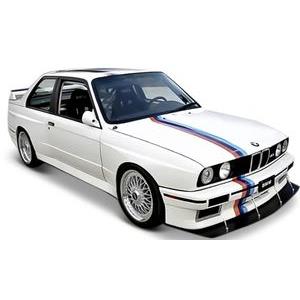 ΟΧΗΜΑ BMW M3 (E30) 1988 - WHITE BBURAGO ΜΕΤΑΛΛΙΚΟ ΑΝΤΙΓΡΑΦΟ 1:24 (18/21100 )