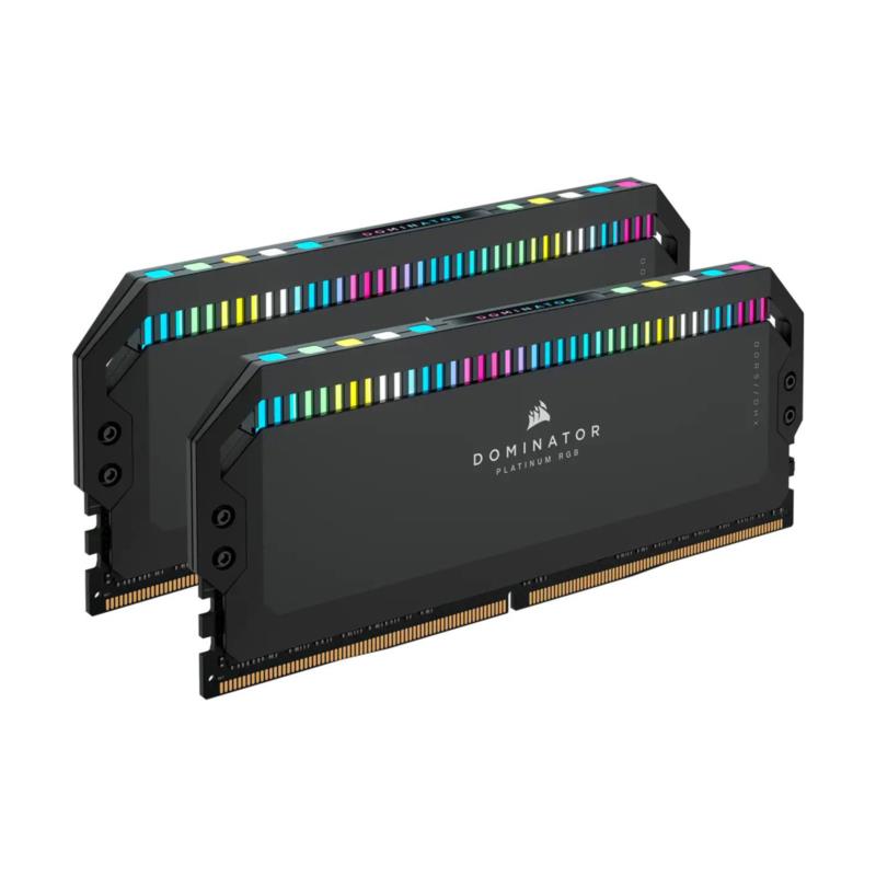Corsair Dominator Platinum RGB 32GB DDR5 RAM (2x16GB) 6000MHz C36 Memory Kit — Black