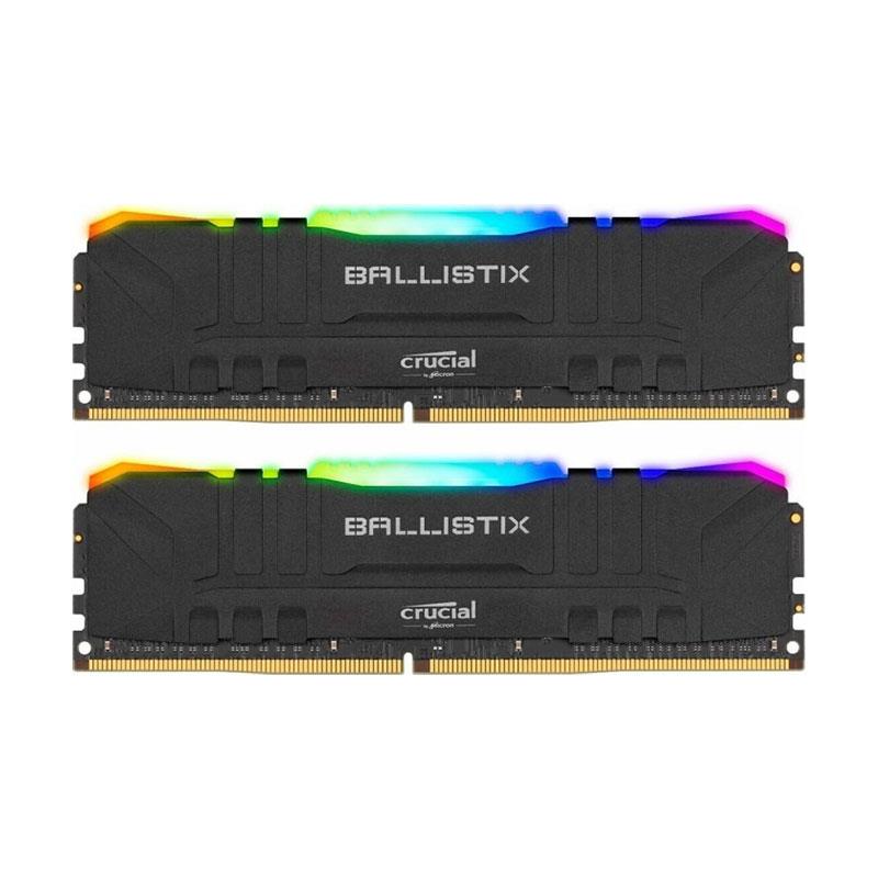 Crucial Ballistix RGB 8GB DDR4-3200MHz CL16 UDIMM NON-ECC (BL2K8G32C16U4BL) x2