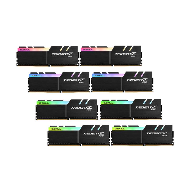 G.Skill Trident Z RGB 16GB DDR4-2400MHz C15 DIMM x8 (F4-2400C15Q2-128GTZR)