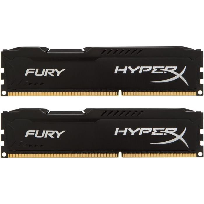 HyperX Fury Black 8GB DDR3-1333MHz C9 (HX313C9FBK2/16) x2