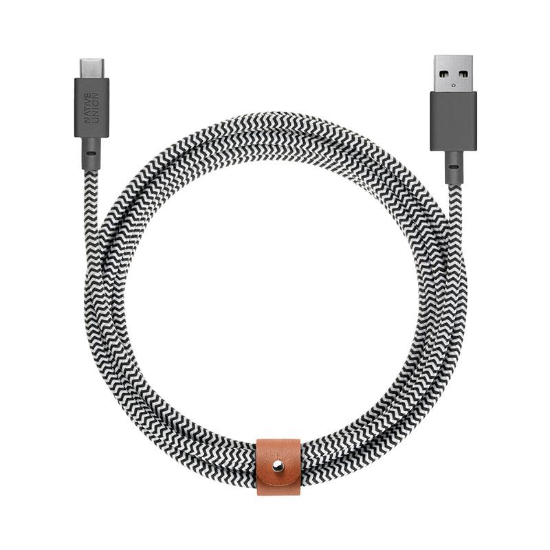 Native Union Belt Cable USB-A to USB-C 3m Zebra