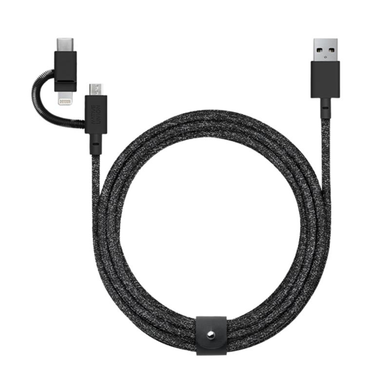 Native Union 3 in 1 USB A to MicroUSB-Lightning-USB C Cosmos