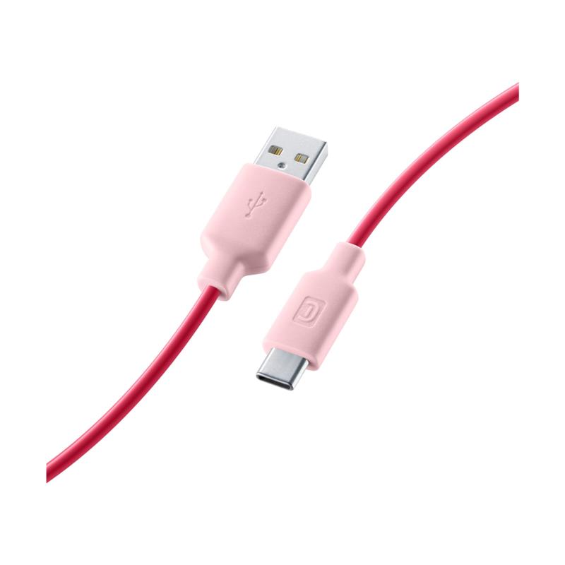 Cellular Line USB Type-C Smart 100cm Pink