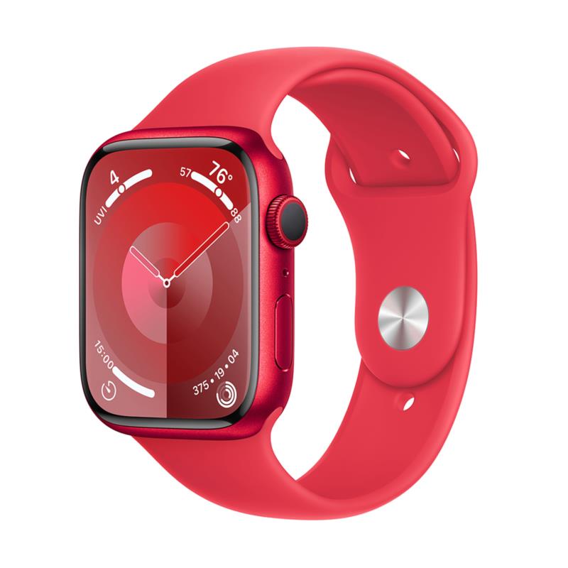 Apple Watch Series 9 GPS 45mm (PRODUCT)RED Aluminum Case with (PRODUCT)RED Sport Band S/M