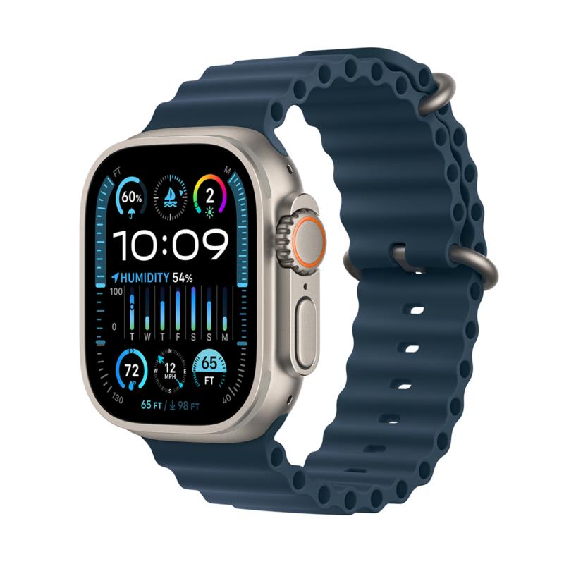 Apple Watch Ultra 2 GPS + Cellular 49mm Titanium Case with Blue Ocean Band