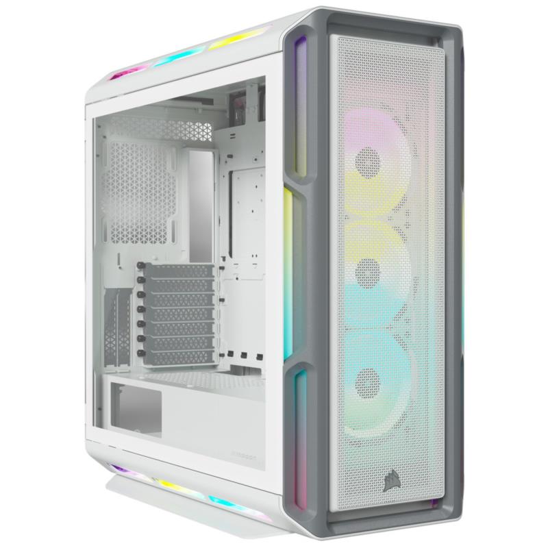 Corsair iCUE 5000T Tempered Glass White