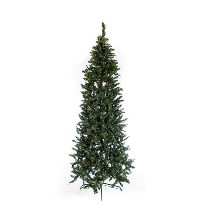 Χριστουγεννιάτικο Δέντρο Slim Πράσινο 210εκ. / 886 Κλαδιά Με Μεταλλική Βάση Eurolamp 600-30021
