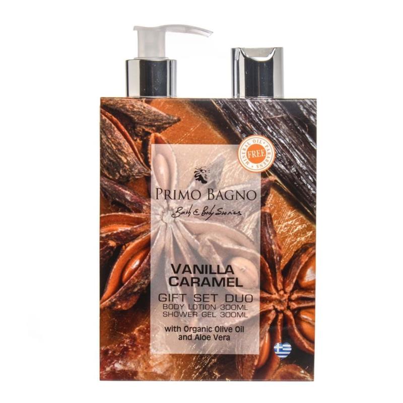 Vanilla Caramel Duo Gift Set Body Lotion 300ml & Shower Gel 300ml