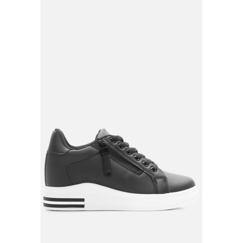 Sneakers με Φερμουάρ - Μαύρο
