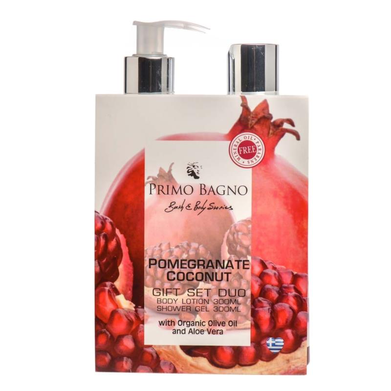 Pomegranate Coconut Duo Gift Set Body Lotion 300ml & Shower Gel 300ml