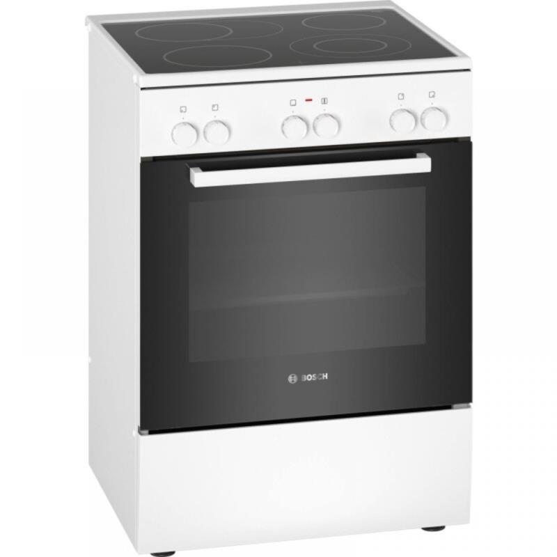 Bosch HKA090220 Κεραμική Κουζίνα Λευκή 60cm HKA090220